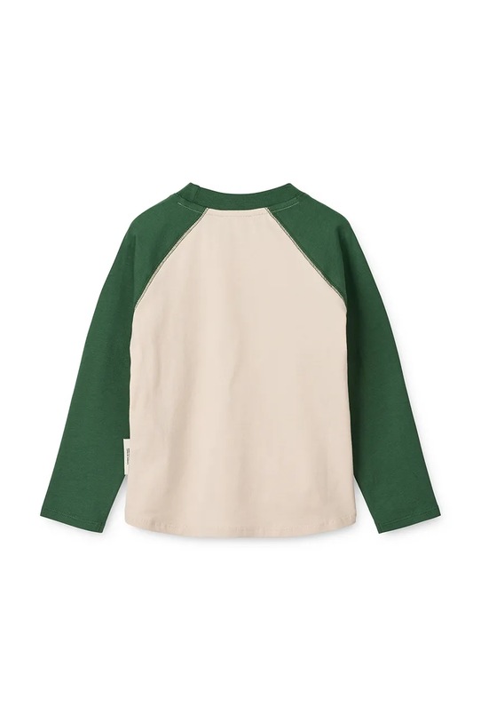 Chłopiec Liewood longsleeve bawełniany dziecięcy Ellington Placement T-shirt LW20083.9BYA beżowy