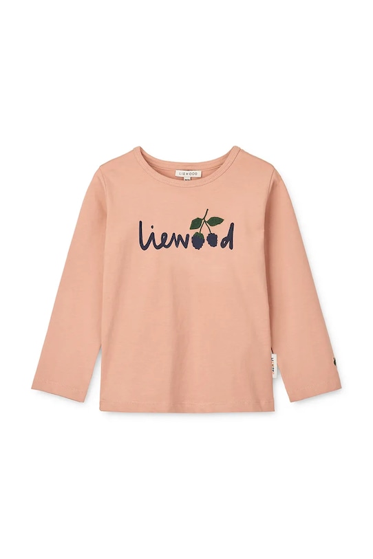 Детска блуза с дълги ръкави Liewood Apia Placement Longsleeve T-shirt LW20213.9BYA оранжев AW25