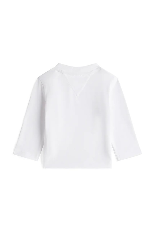 Tommy Hilfiger longsleeve z bawełną niemowlęcy KN0KN02058.9BYA biały AW25