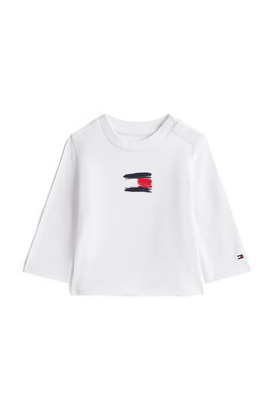 Tommy Hilfiger longsleeve niemowlęcy nadruk biały KN0KN02128.9BYA