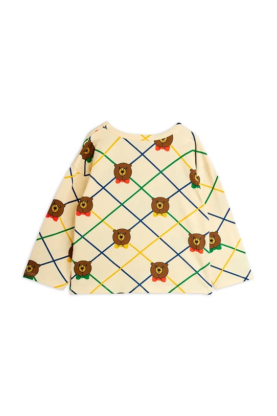 Mini Rodini longsleeve dziecięcy z bawełną Bear 25720149 beżowy AW25