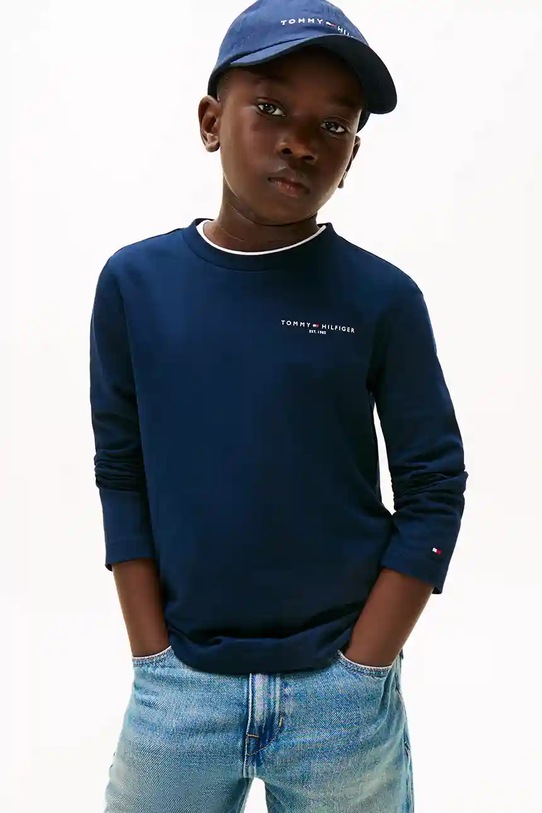 Хлопковый детский лонгслив Tommy Hilfiger KS0KS00655.92.122.9BYA