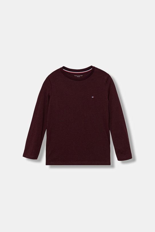 Chłopiec Tommy Hilfiger longsleeve bawełniany dziecięcy 2-pack UK0UK00077.9BYA bordowy