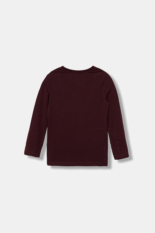 Tommy Hilfiger longsleeve bawełniany dziecięcy 2-pack UK0UK00077.9BYA bordowy