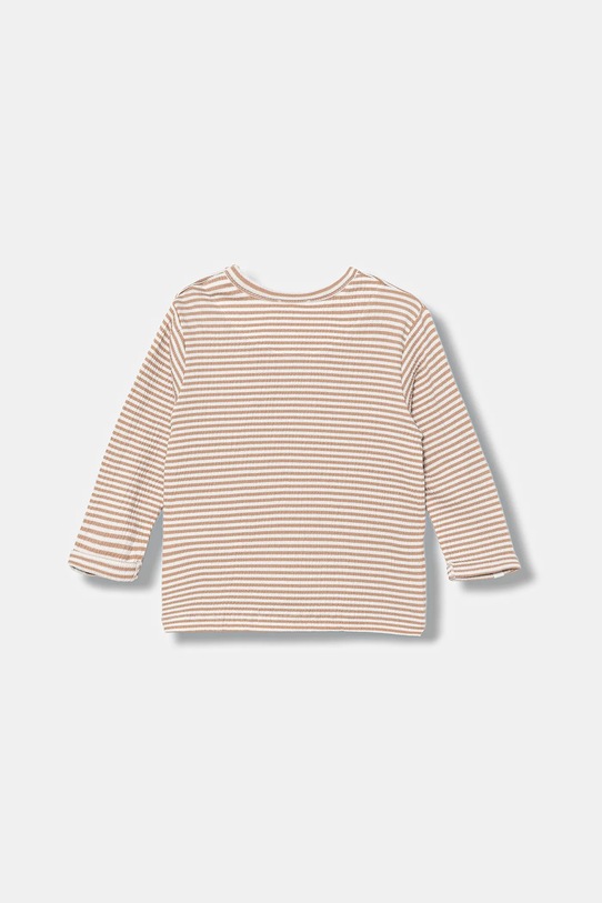 United Colors of Benetton longsleeve niemowlęcy 35CUA106N.W.seasonal brązowy AW25