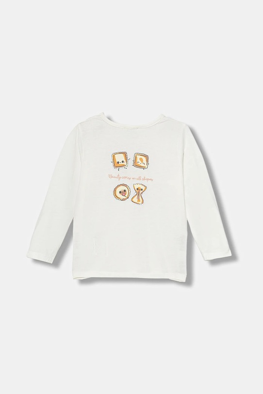 United Colors of Benetton longsleeve bawełniany niemowlęcy 3ATNA106K.W.seasonal biały AW25