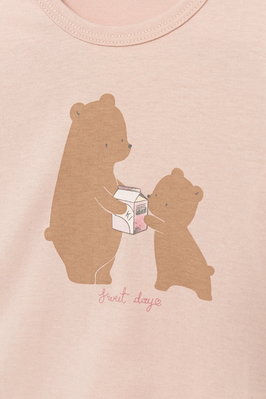 CHLAPEC Dětské bavlněné tričko s dlouhým rukávem United Colors of Benetton 3ATNA106L.W.seasonal růžová