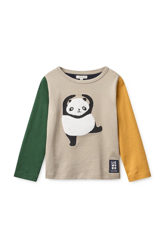 Liewood longsleeve bawełniany dziecięcy Apia Placement Longsleeve T-shirt nadruk multicolor LW20675.9BYA