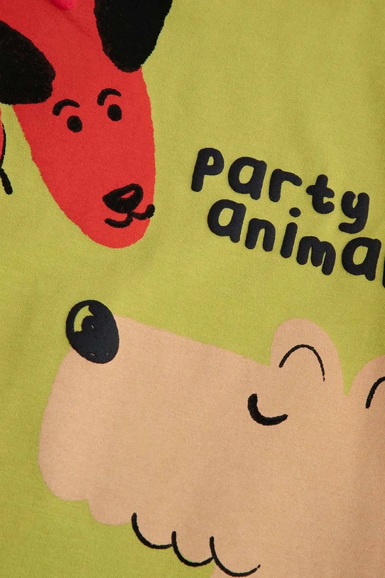 Coccodrillo t-shirt bawełniany niemowlęcy zielony ZC5143101BBN