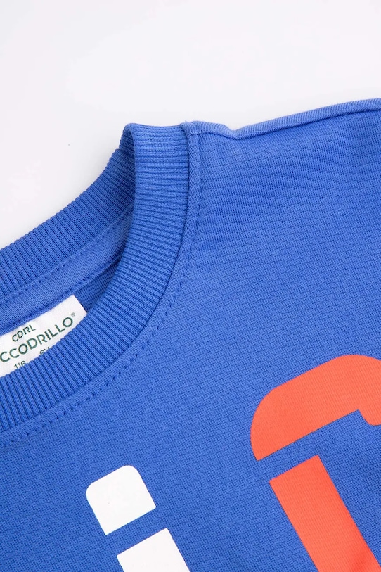 Chłopiec Coccodrillo longsleeve bawełniany dziecięcy ZC5143106LBD czarny