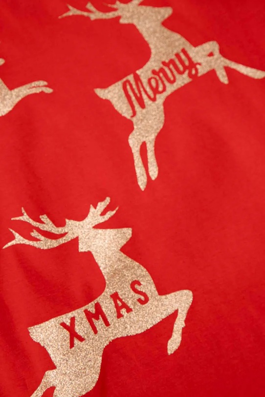 Otroška bombažna majica z dolgimi rokavi Coccodrillo rdeča ZC5143106MER