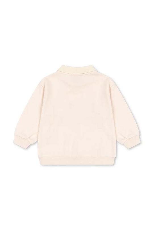 Chłopiec Konges Sløjd longsleeve bawełniany dziecięcy SPOTTY LS POLO GOTS KS105184.9BYA beżowy