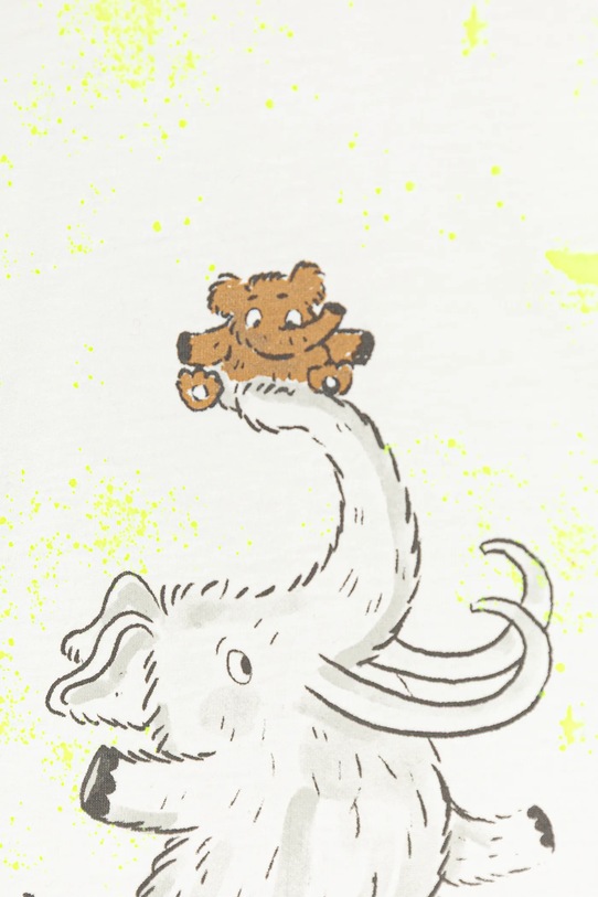 Chłopiec United Colors of Benetton longsleeve bawełniany niemowlęcy 3ATNA106R.W.Seasonal biały