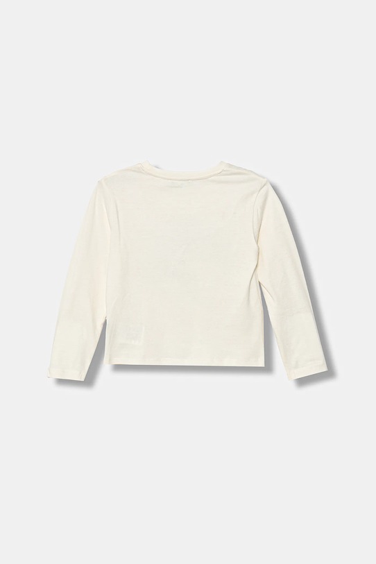 United Colors of Benetton longsleeve bawełniany dziecięcy 3ATNG10L9.P.Seasonal beżowy AW25
