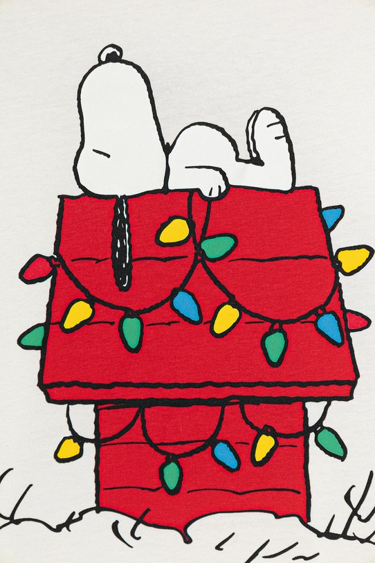 Deklice Otroška bombažna majica z dolgimi rokavi United Colors of Benetton 3ATNC10RK.G.Seasonal bež