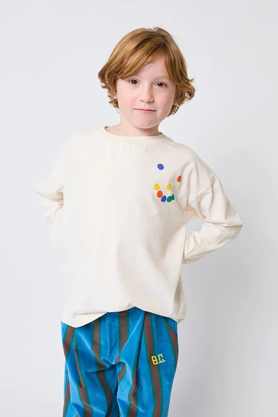 Bobo Choses longsleeve bawełniany dziecięcy Thanks 225FC001