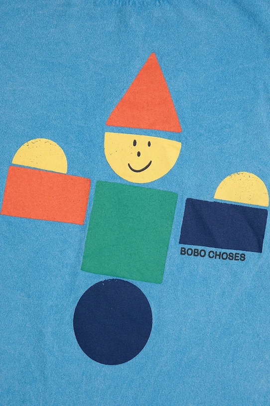 Chłopiec Bobo Choses longsleeve dziecięcy Wooden Toy 225FC002 niebieski