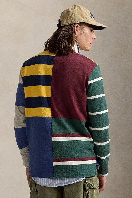 Polo Ralph Lauren hosszú ujjú Lsrugbyclsm1 Long Sleeve 710971831 burgundia AW25