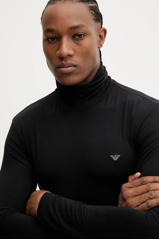 Odzież Emporio Armani Underwear longsleeve lounge EM000388.AF14988 czarny