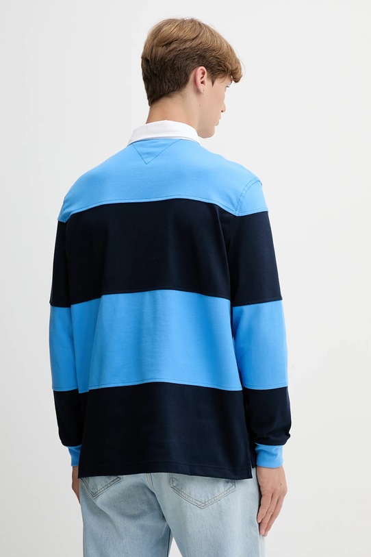 Oblečení Bavlněné tričko s dlouhým rukávem Tommy Jeans DM0DM21665 modrá