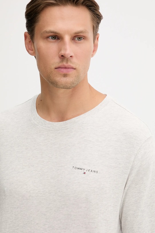 Tommy Jeans longsleeve bawełniany szary DM0DM21594