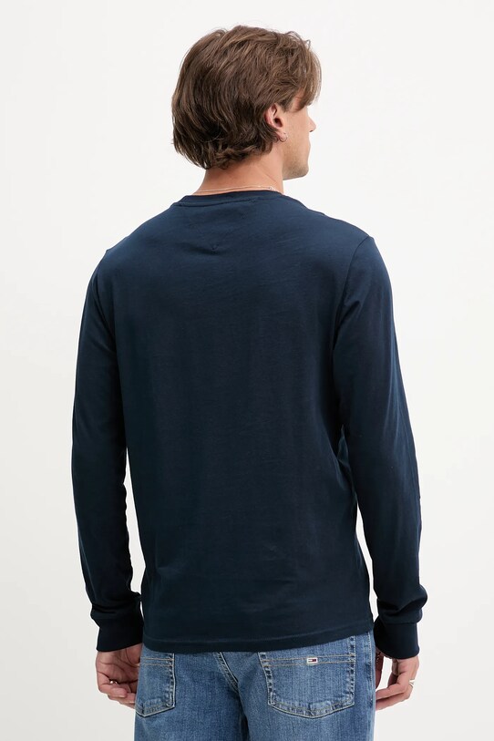 Îmbrăcăminte Tommy Jeans longsleeve din bumbac DM0DM21594 bleumarin