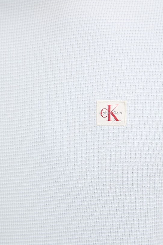 Calvin Klein Jeans tričko s dlhým rukávom pánske s bavlnou LV040EM217 modrá