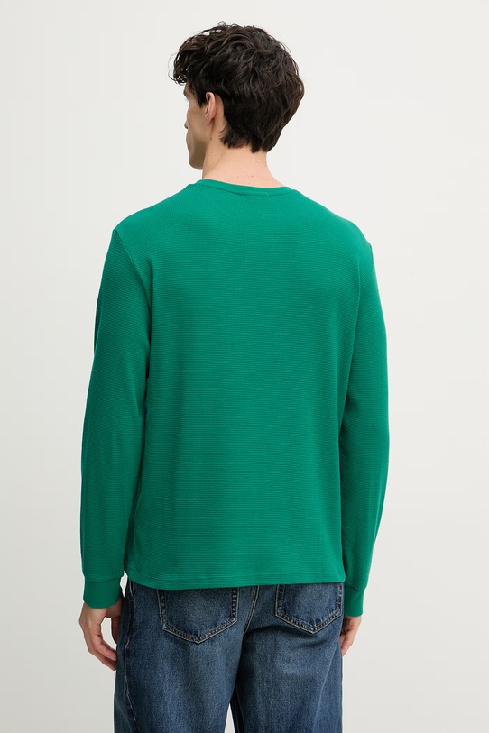 Oblečenie Calvin Klein Jeans tričko s dlhým rukávom pánske s bavlnou LV040EM217 zelená