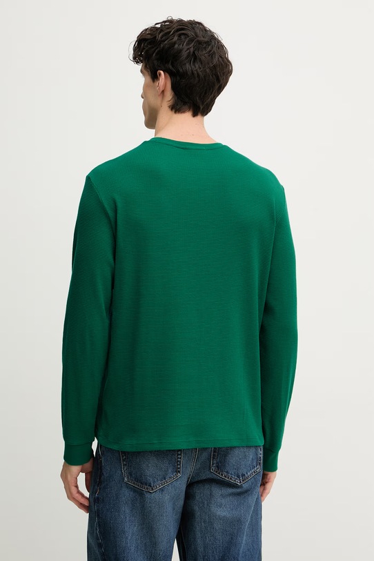 Дрехи Calvin Klein Jeans блуза с дълги ръкави мъжка от памук LV040EM217 зелен