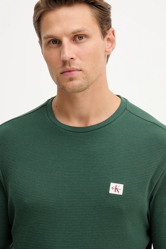 Μακρυμάνικο Calvin Klein Jeans πράσινο LV040EM217