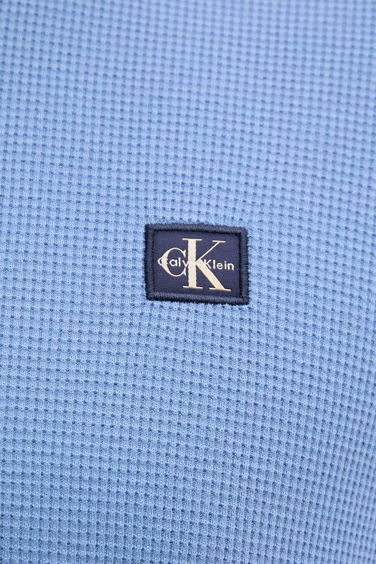 Tričko s dlhým rukávom Calvin Klein Jeans LV040EM217 modrá