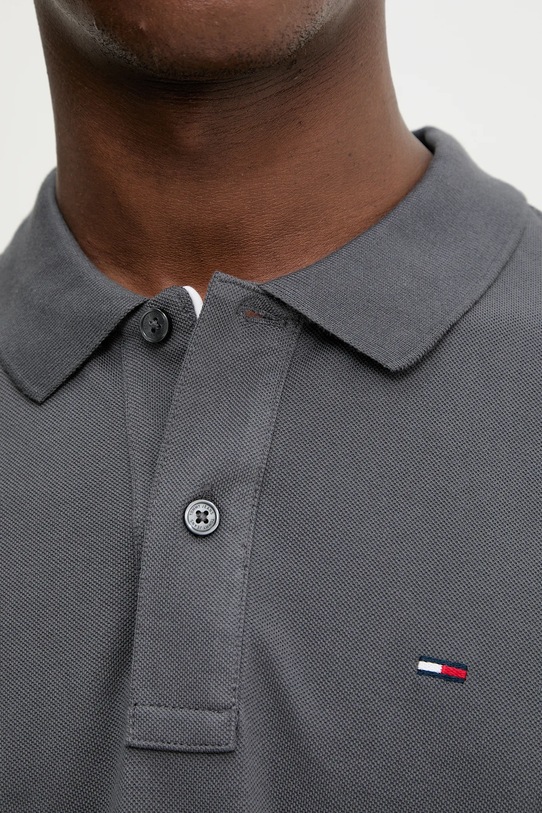 Pamučna majica dugih rukava Tommy Jeans DM0DM20232 siva