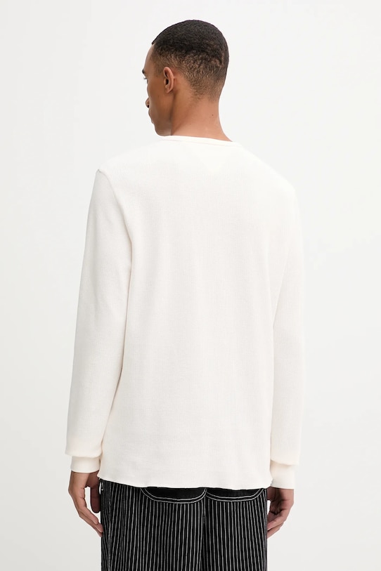 Îmbrăcăminte Tommy Jeans longsleeve din bumbac DM0DM21812 bej