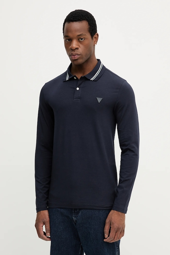 Guess longsleeve OLIVER z elastanem granatowy M5YP36.J1314