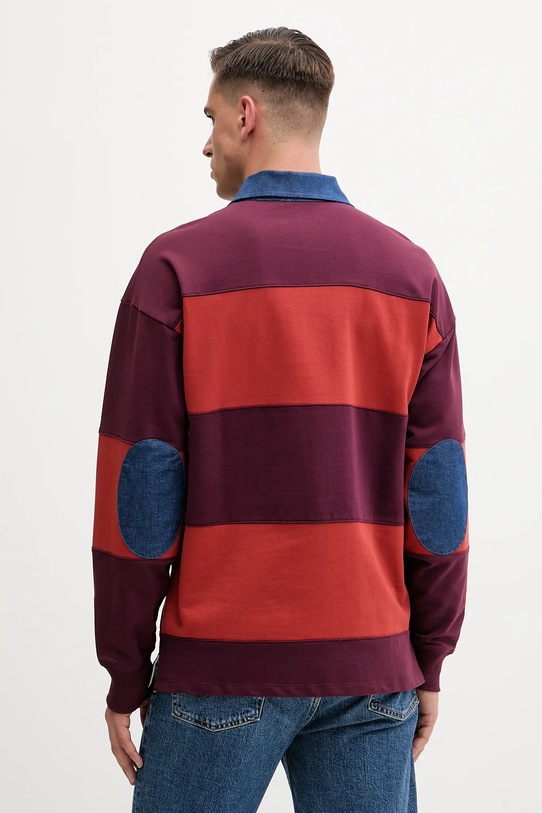 Ρούχα Βαμβακερή μπλούζα με μακριά μανίκια United Colors of Benetton 3BC1U302L κόκκινο