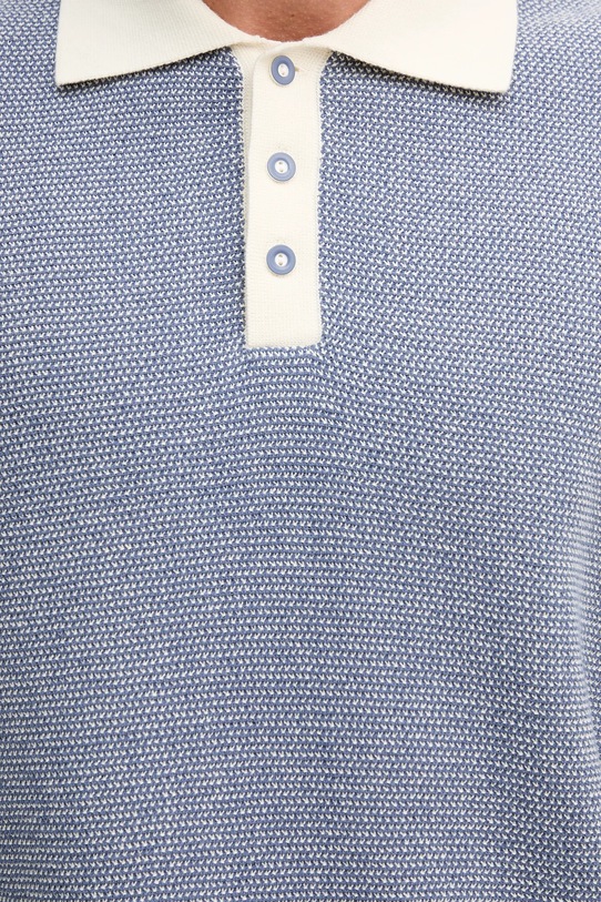 Βαμβακερό πουλόβερ United Colors of Benetton 10C1K301N μπλε