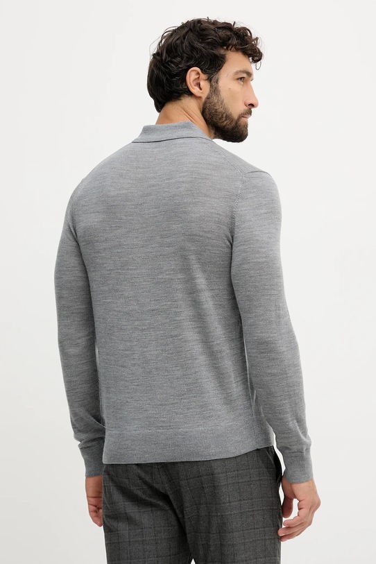 Odzież United Colors of Benetton sweter wełniany 11AHU301P szary