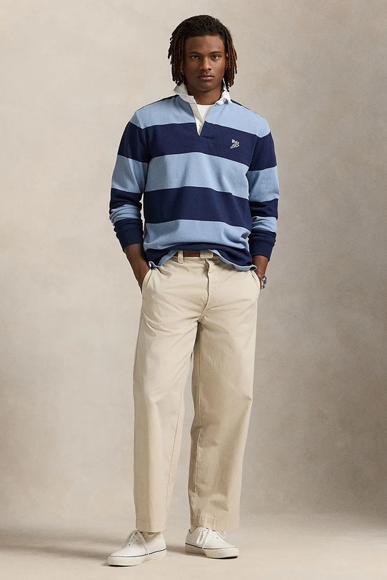 Odzież Polo Ralph Lauren longsleeve Lsrugbym1 Long Sleeve 710979293 niebieski