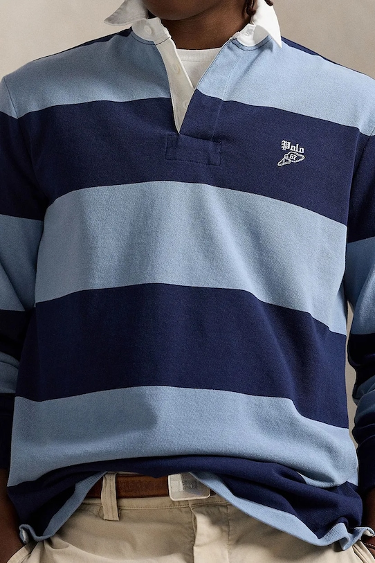 Polo Ralph Lauren longsleeve Lsrugbym1 Long Sleeve niebieski 710979293