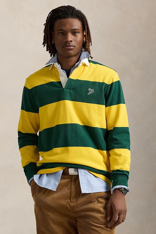 Polo Ralph Lauren longsleeve Lsrugbym1 Long Sleeve regular zielony 710979293