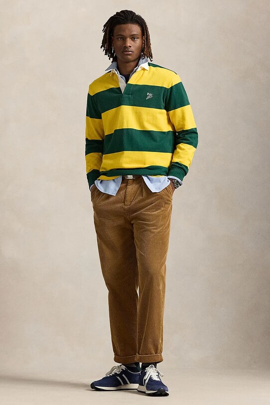 Ρούχα Μακρυμάνικο Polo Ralph Lauren Lsrugbym1 Long Sleeve 710979293 πράσινο