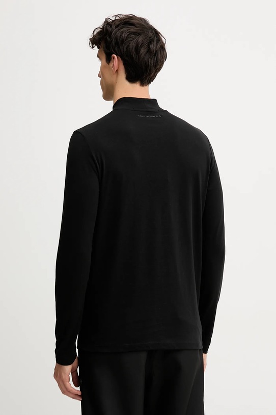 Odzież Karl Lagerfeld longsleeve bawełniany 554226.755022 czarny