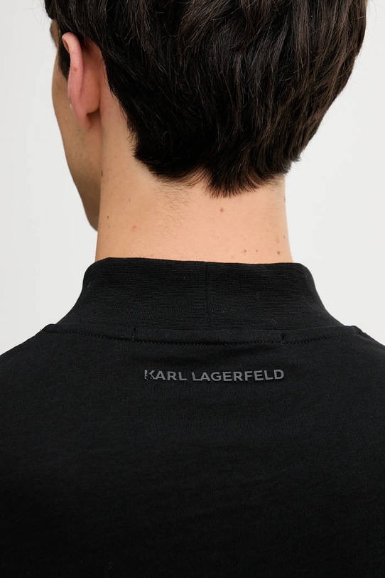 Karl Lagerfeld longsleeve bawełniany 554226.755022 czarny