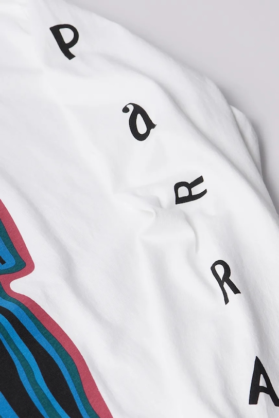 by Parra longsleeve din bumbac The hotel long sleeve 54220 alb AW25