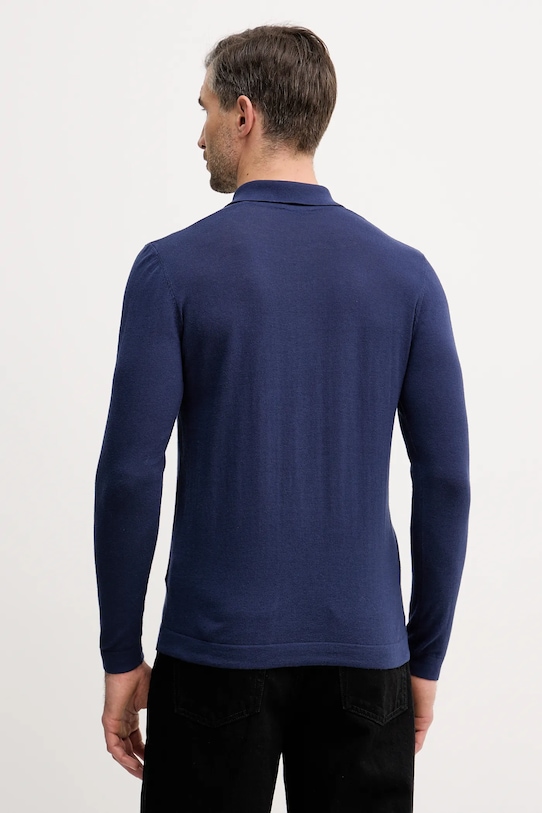 Oblačila Bombažna majica z dolgimi rokavi Sisley 1028S300P mornarsko modra