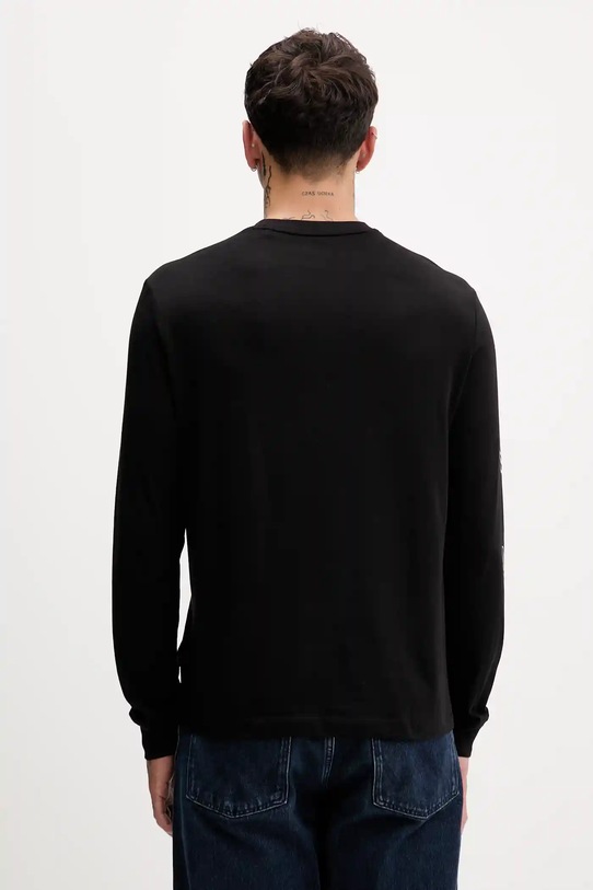 Guess Jeans longsleeve bawełniany M5YI03.K8HM0 czarny AW25