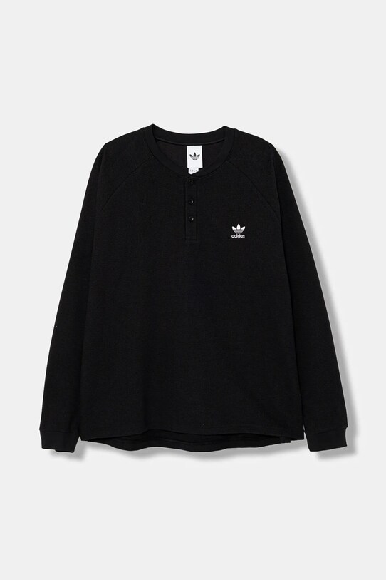 adidas Originals longsleeve Essentials aplikacja czarny JW1050