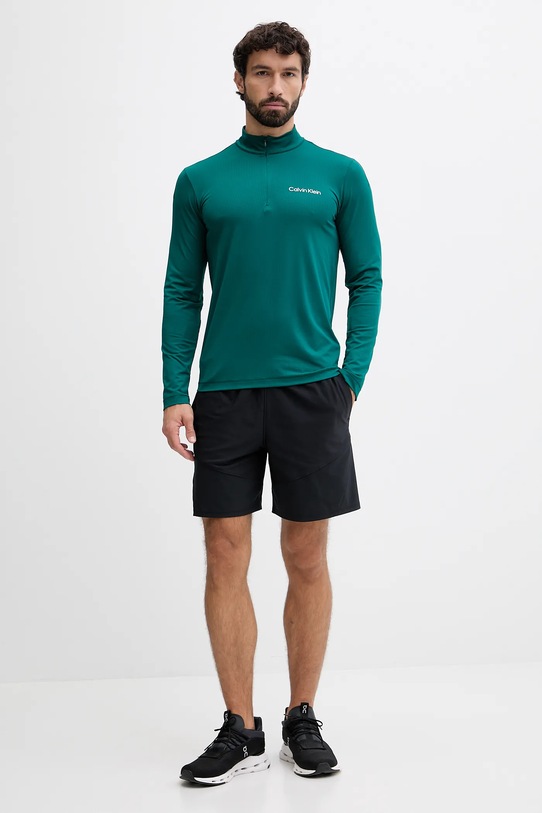 Calvin Klein Performance longsleeve treningowy LVGMF5W303 turkusowy AW25