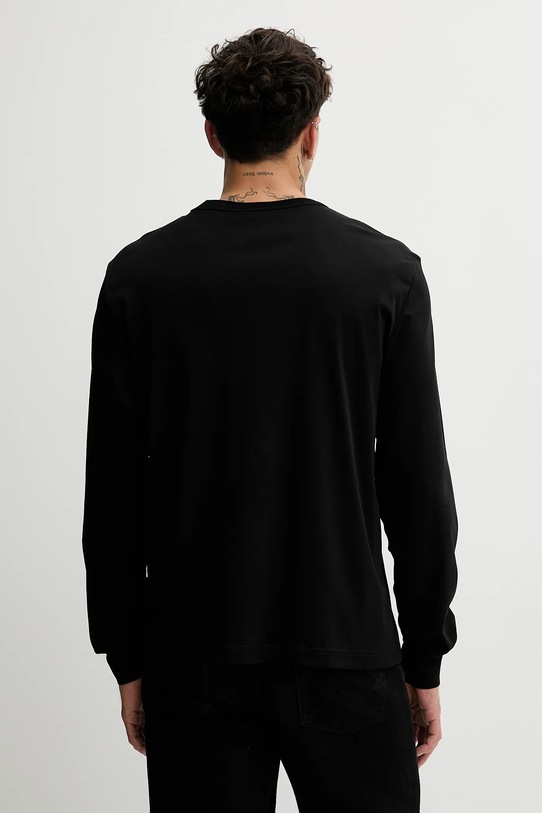 Odzież Diesel longsleeve bawełniany T-MADJUST-LS-T1 A18723.0PJBG czarny