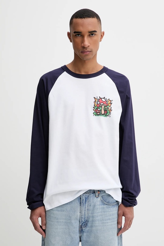 Odzież MSGM longsleeve bawełniany 3940MM78.257798 biały